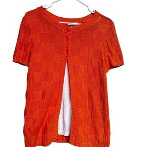 Christopher&  Banks short sleeve orange size small